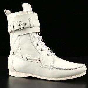 Balenciaga Leather Quilted High Top Booties